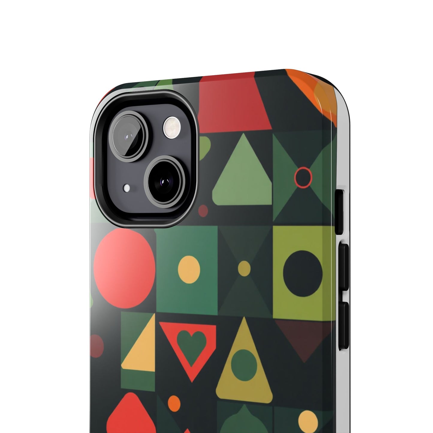 Vibrant Geometric Tough Phone Cases – Stylish Protection for Trendsetters - for iPhone