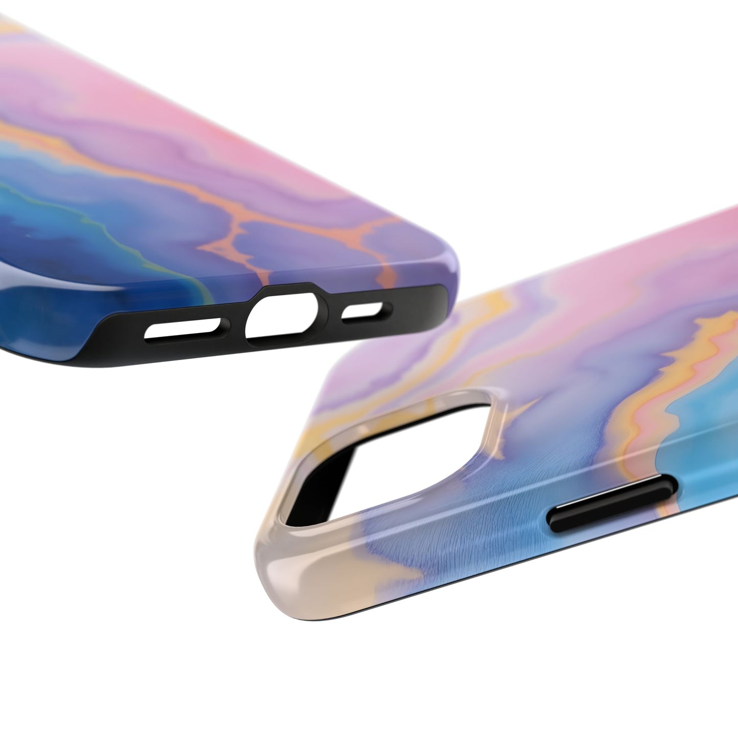 Watercolor Abstract Colors Tough Phone Case - Protective Cover for iPhone