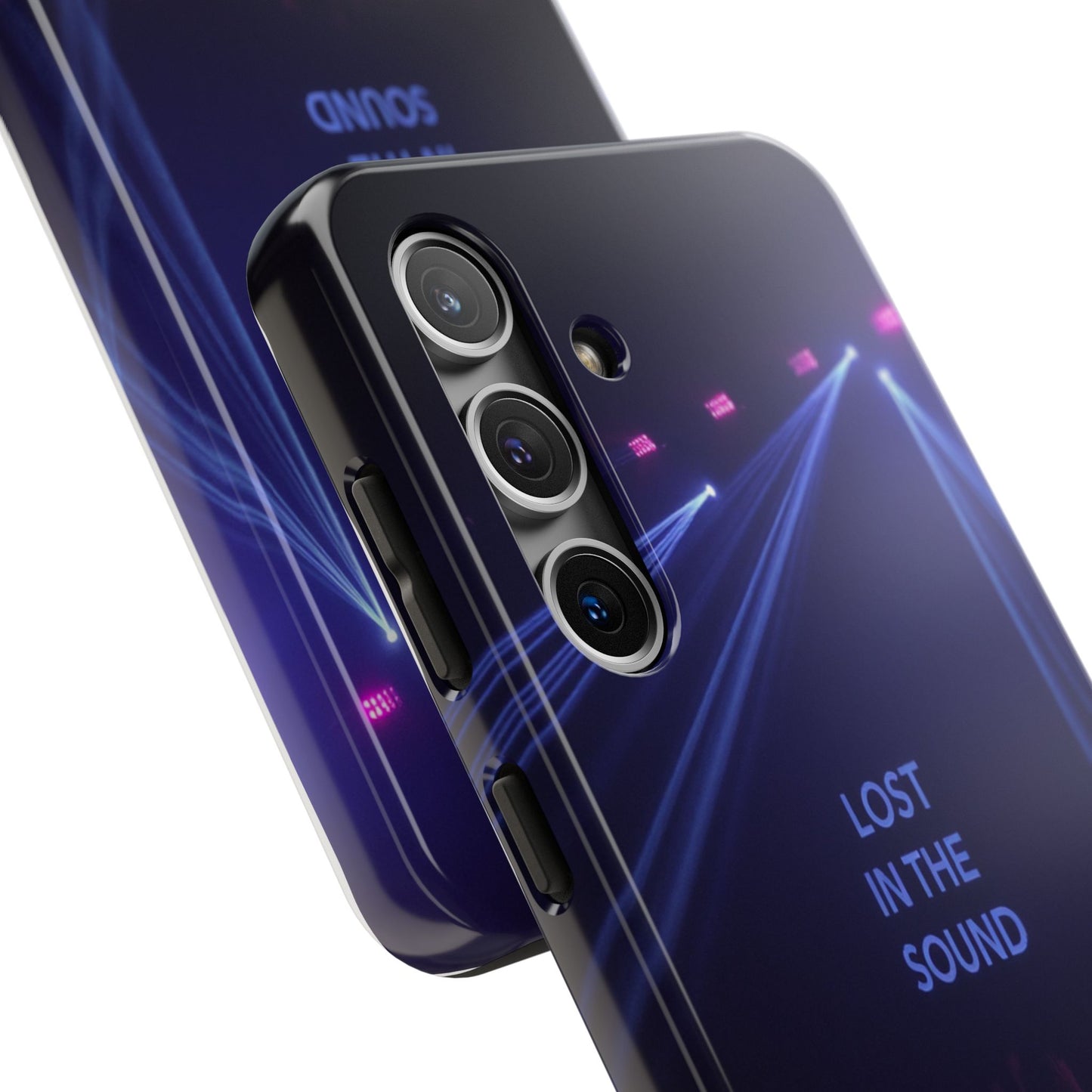 Vibrant Tough Phone Case - 'Lost in the Sound' Design for Music Lovers