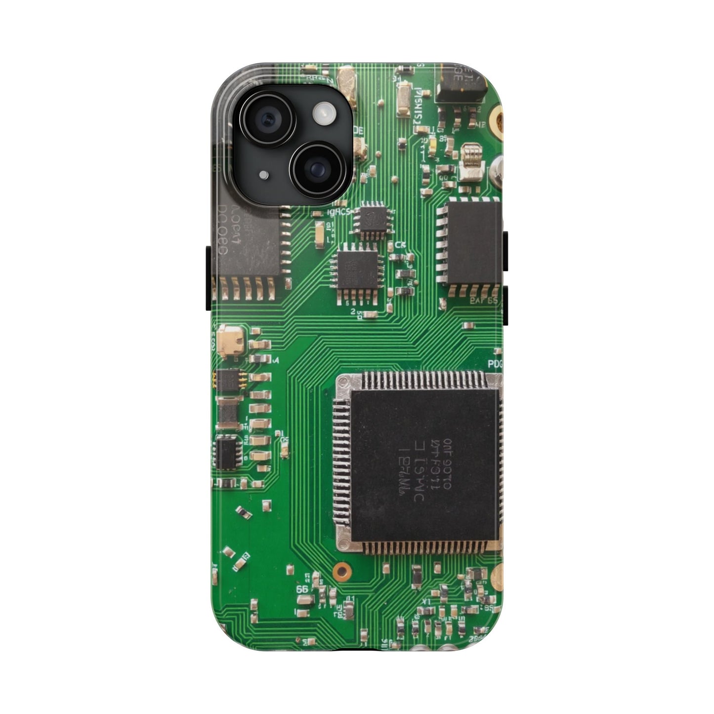 Circuit Board Tough Phone Case - Durable Tech Design