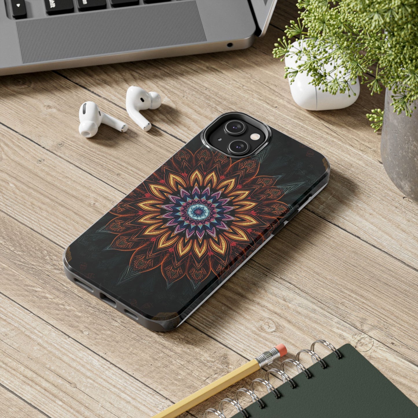 Mystic Mandala Tough Phone Case - Durable Protection with Artistic Design - for iPhone