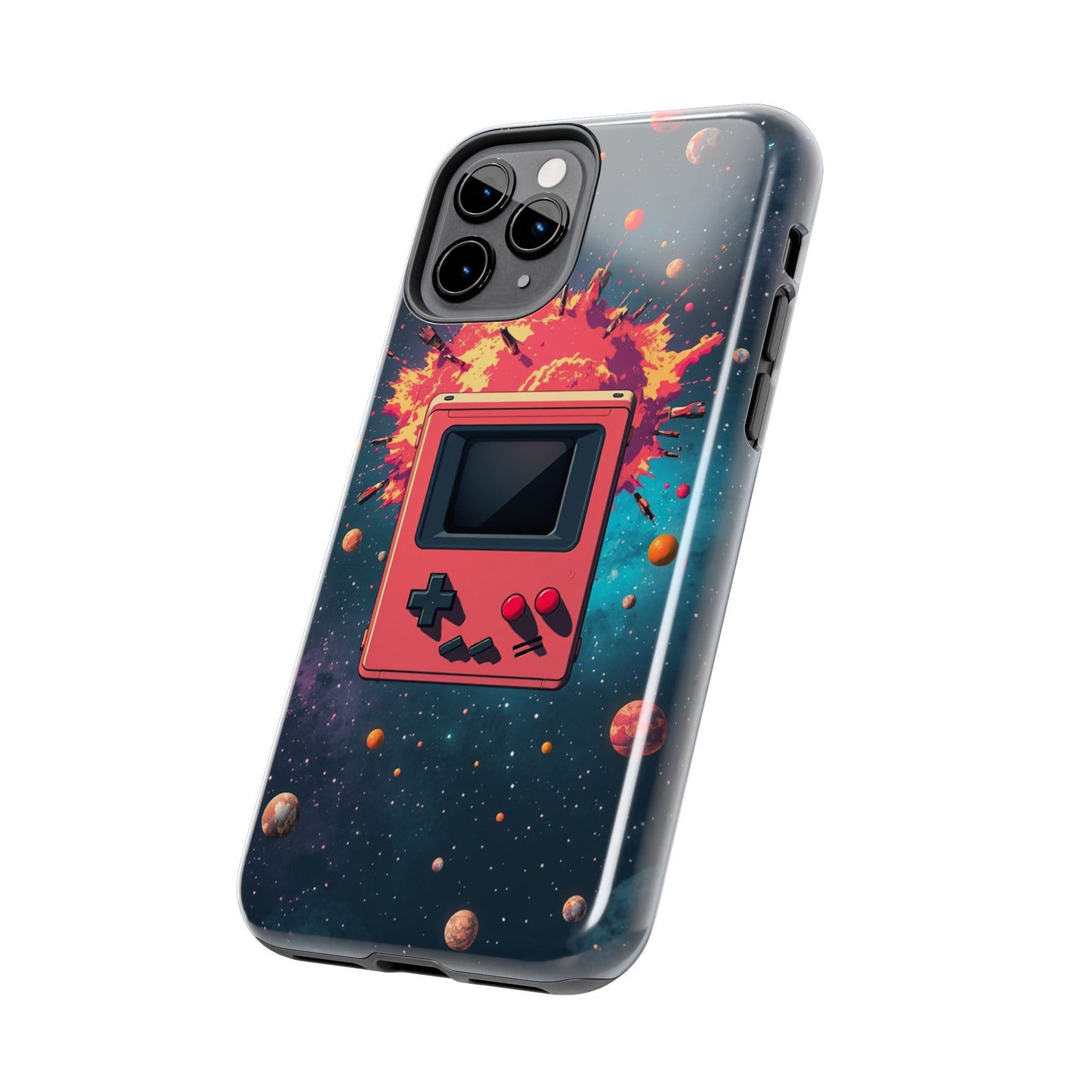 Retro Gaming Tough Phone Case - Space Adventure Design