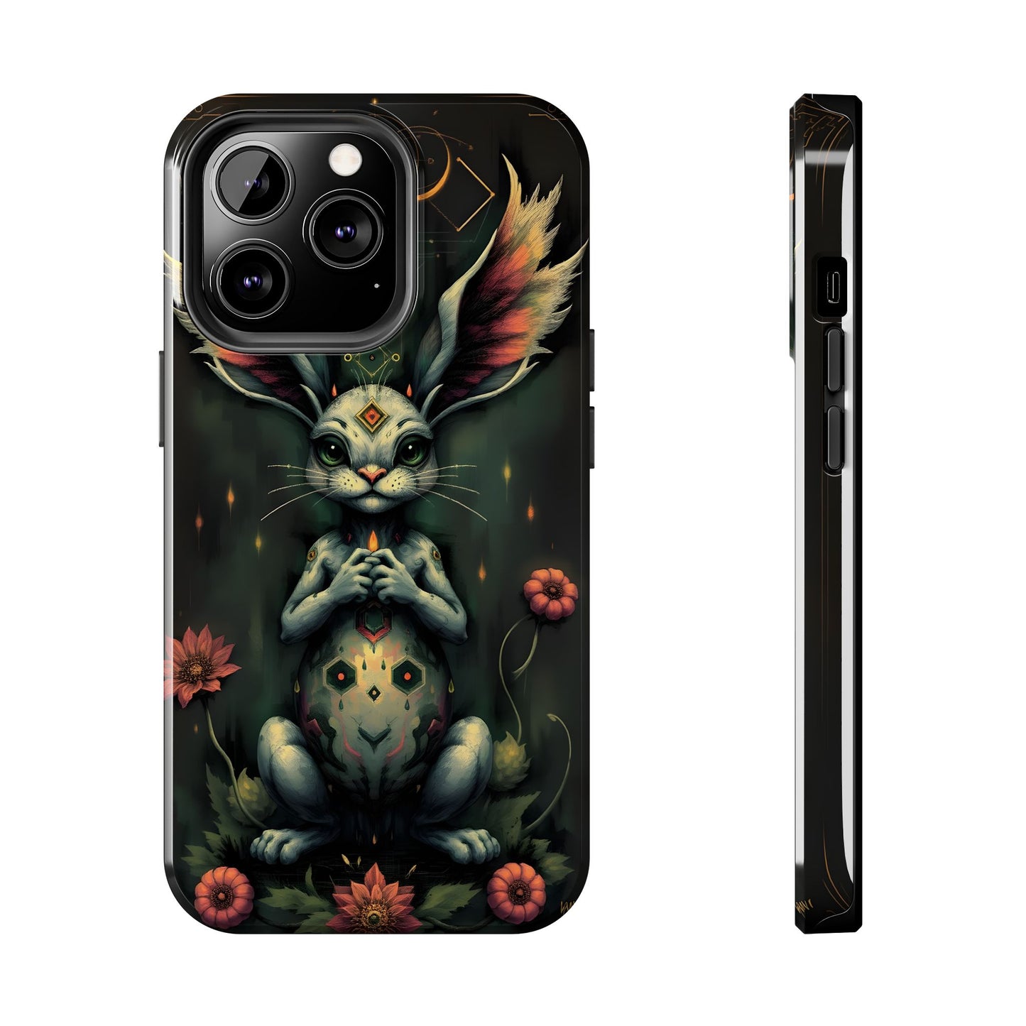 Artistic Rabbit Phone Cases - Unique and Durable Design of Mystical Bunny - for iPhone
