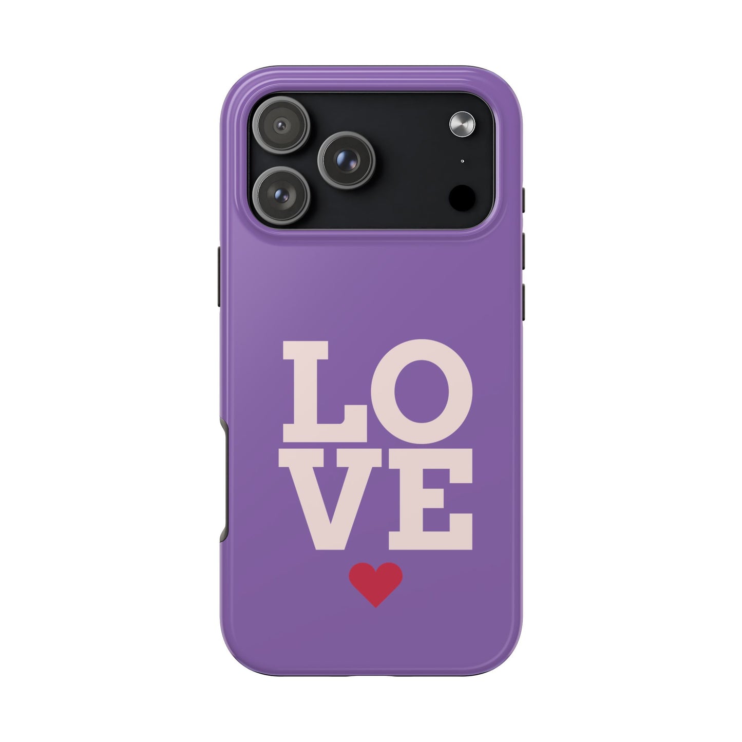 Purple Love Phone Case - Durable & Stylish Tough Case - for iPhone