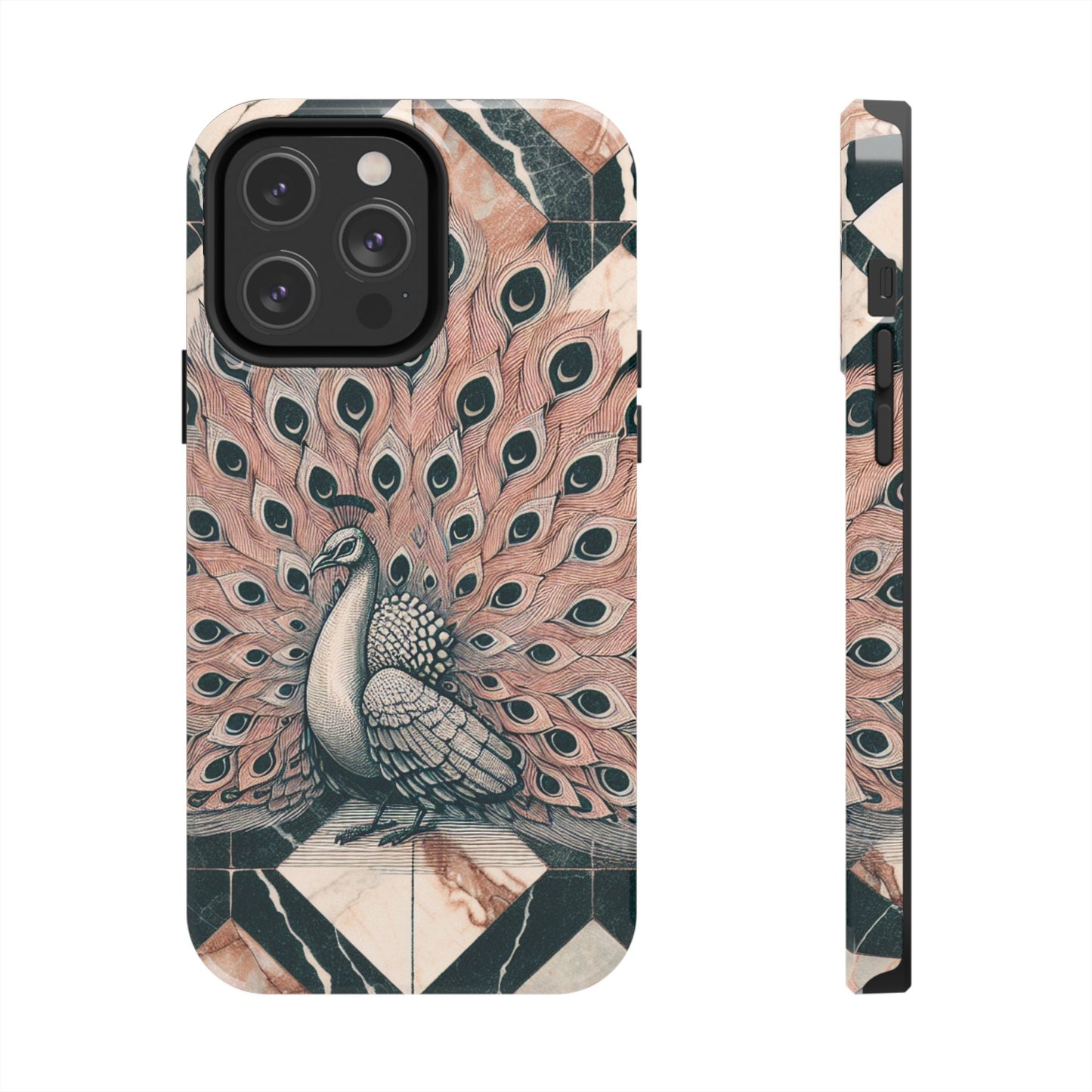 Peacock Tough Phone Case | Stylish & Durable Artwork - for iPhone
