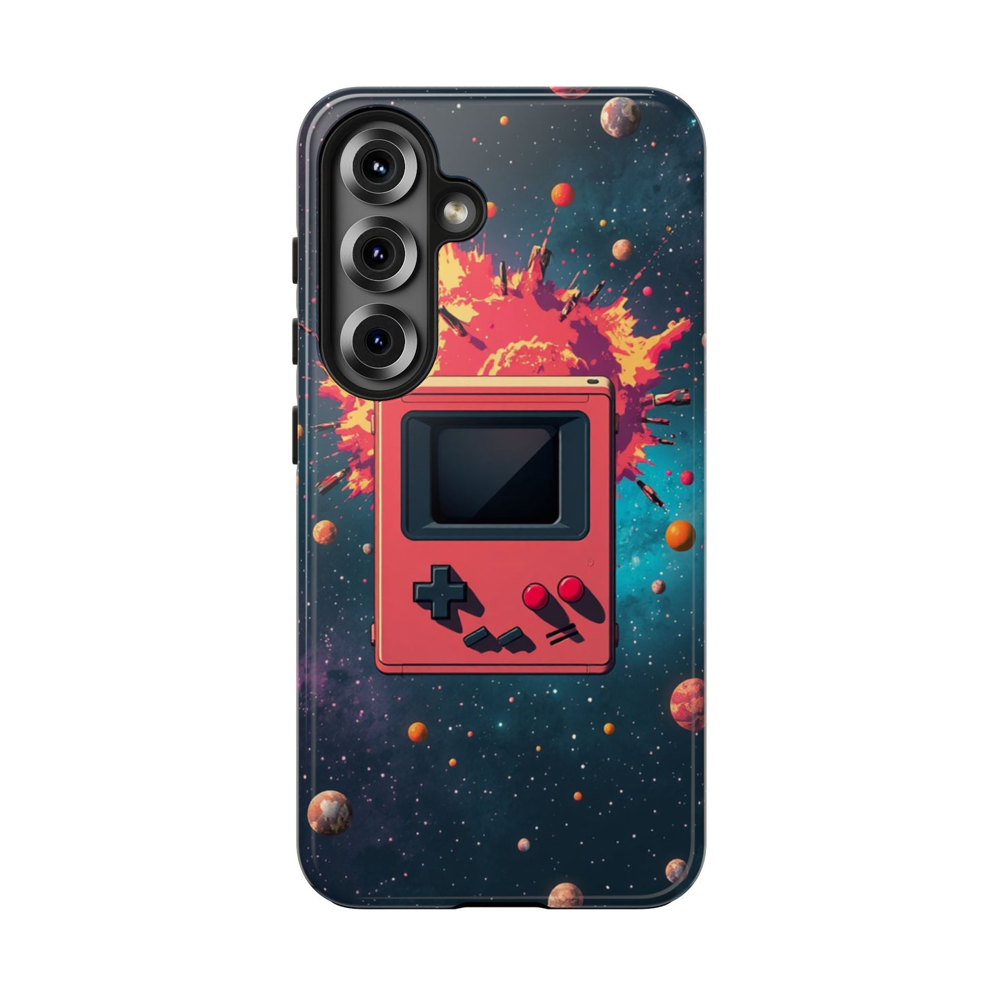 Retro Gaming Tough Phone Case - Space Adventure Design