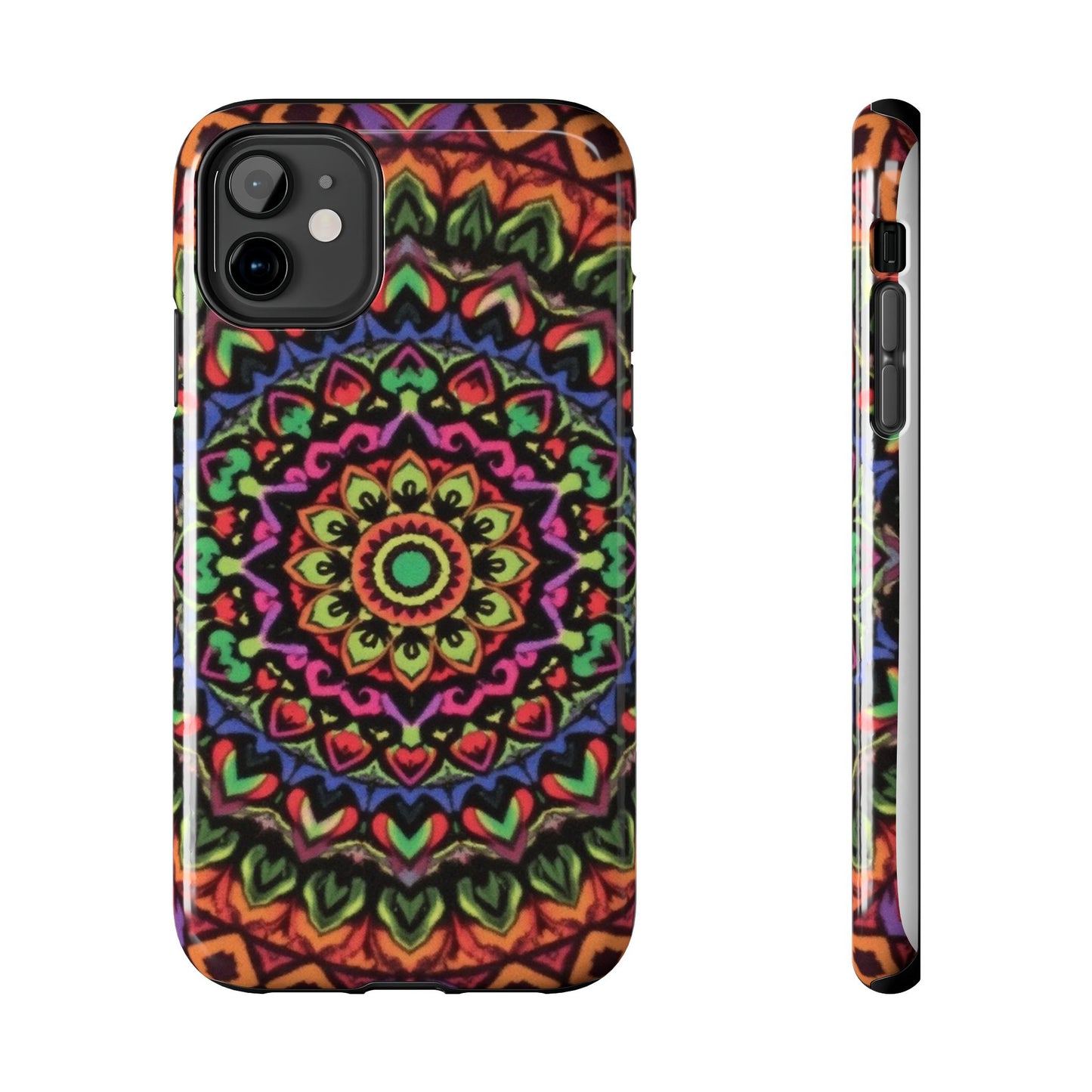 Colorful Mandala Tough Phone Case - Vibrant Designs for Trendy Protection - for iPhone