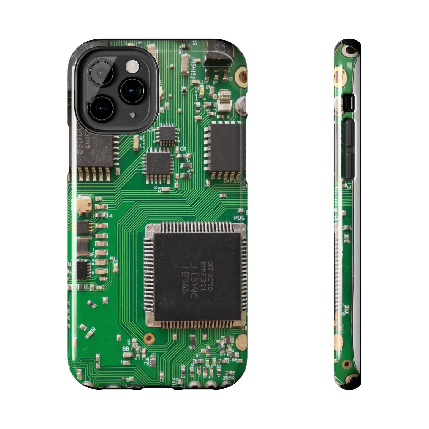 Circuit Board Tough Phone Case - Durable Tech Design