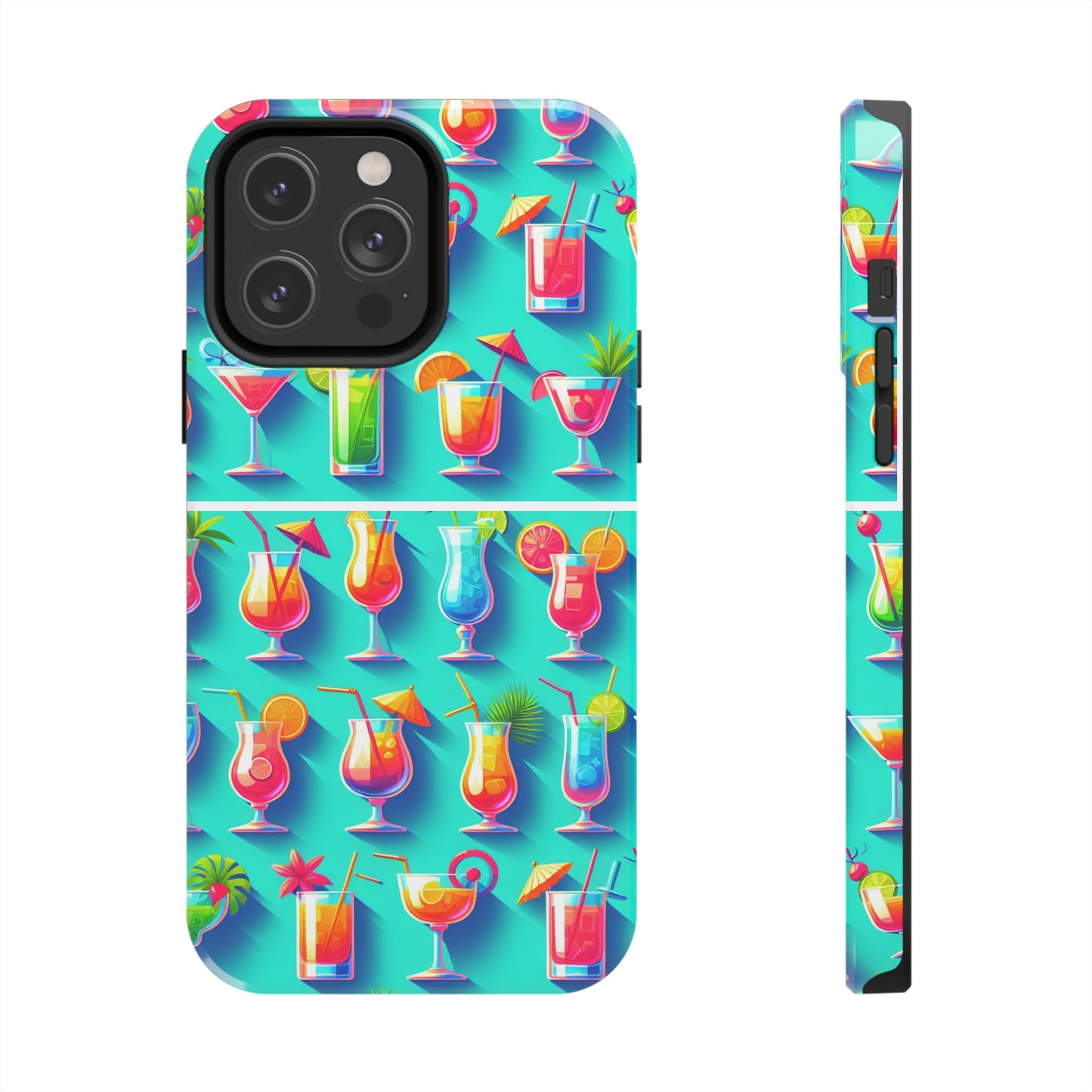 Cocktail Party Phone Case - Fun & Colorful Design for Summer Vibes - for iPhone