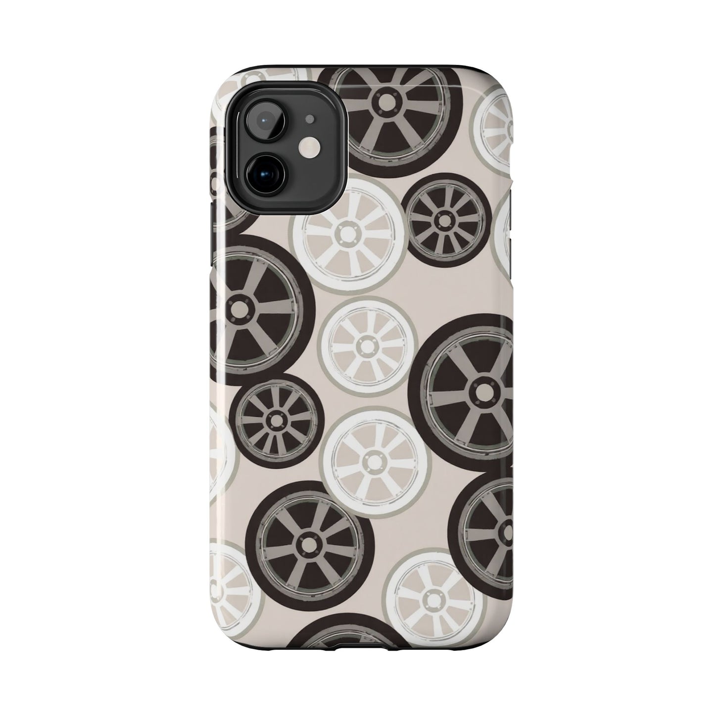 Racing Wheel Design Tough Phone Case – Durable Protection for Automotive Enthusiasts