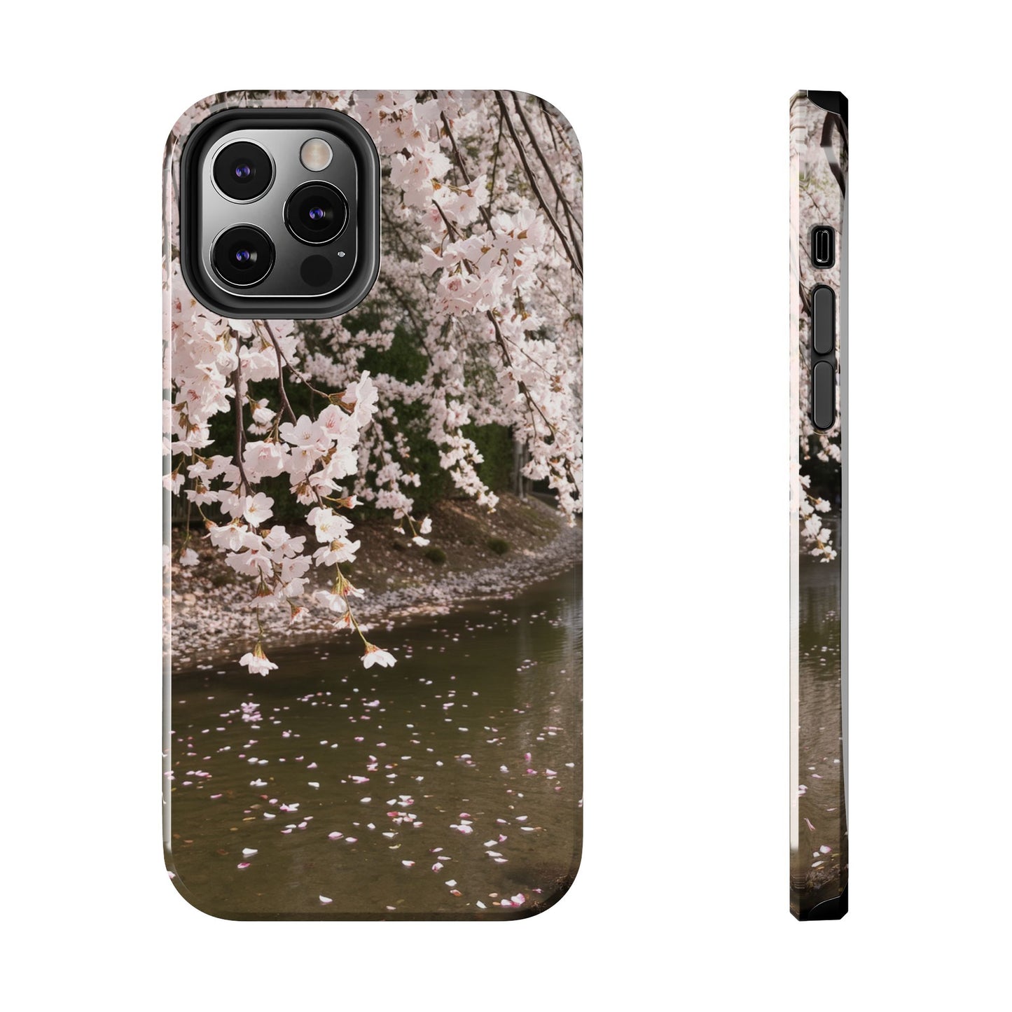 Cherry Blossom Tough Phone Cases - Durable Protection with Floral Serenity