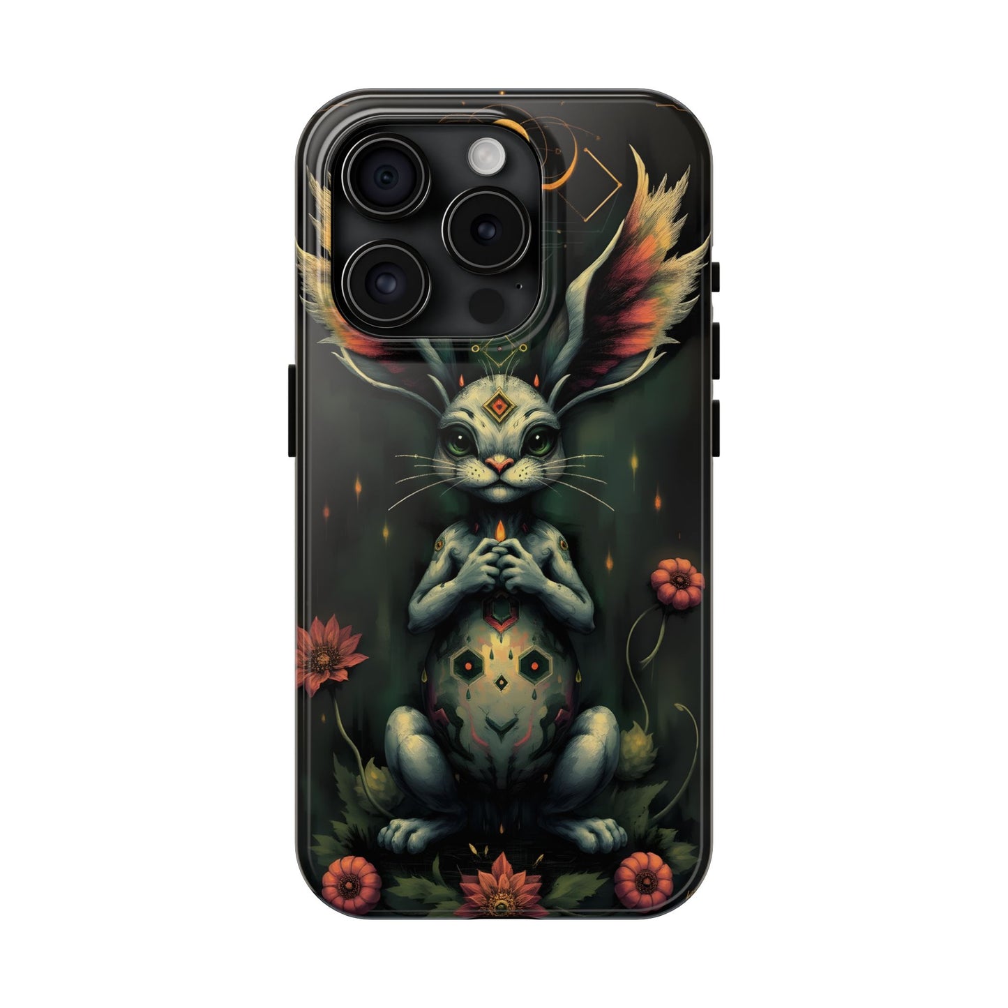 Artistic Rabbit Phone Cases - Unique and Durable Design of Mystical Bunny - for iPhone