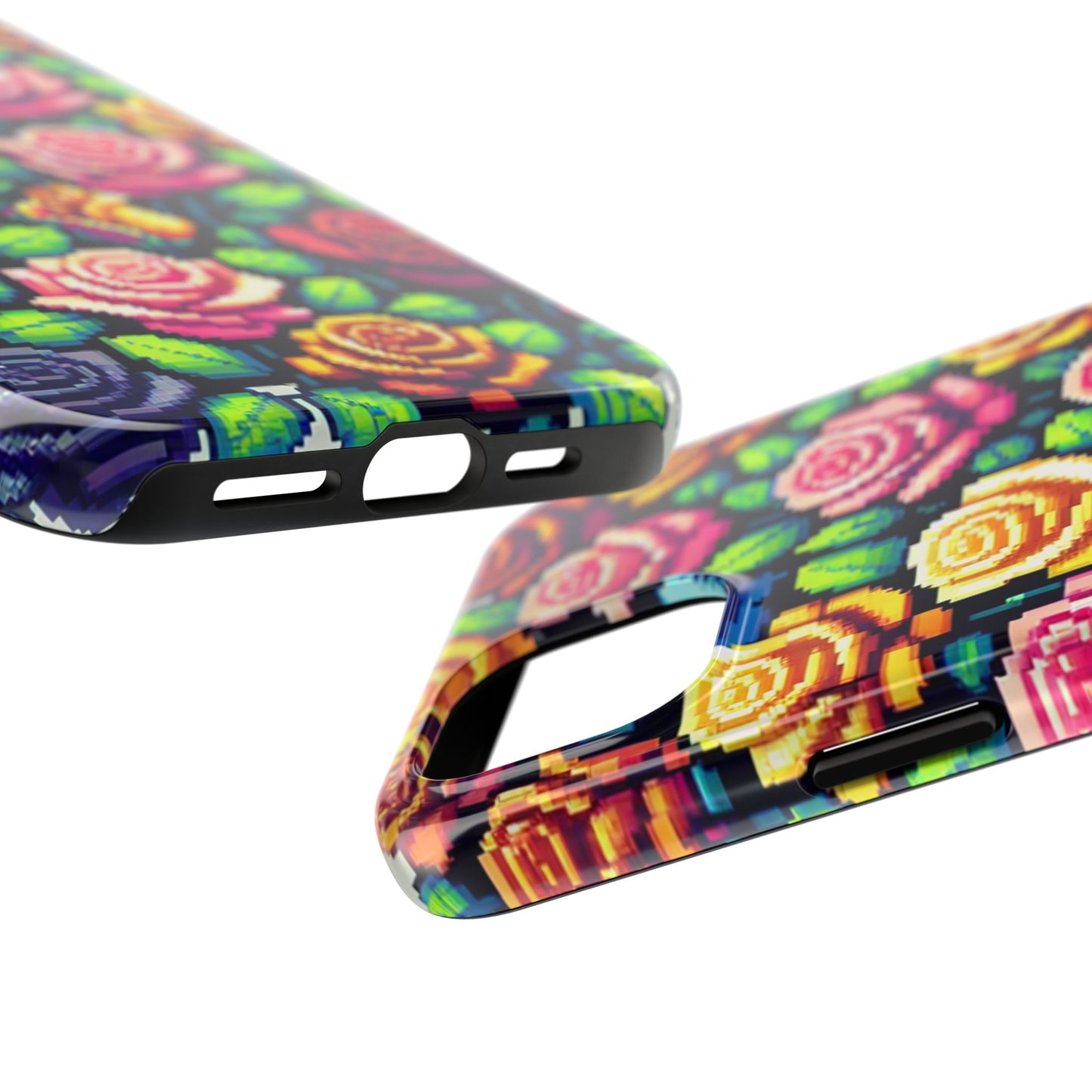 Vibrant Floral Tough Phone Case - Stylish Protection for Flower Lovers