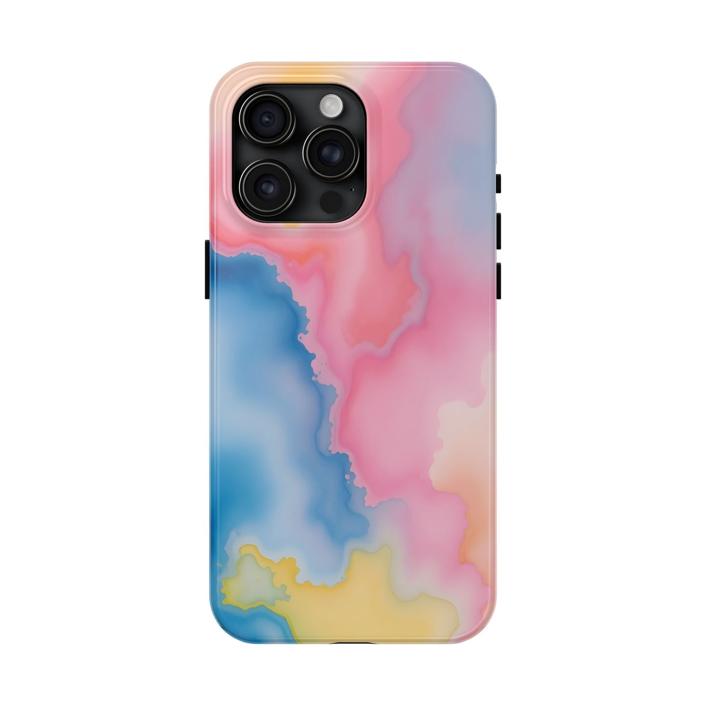 Painted Watercolor Tough Phone Case - Durable Protection with Artistic Vibes - for iPhone