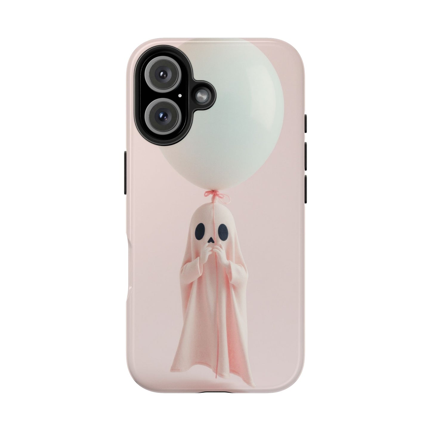 Cute Ghost Phone Case with Balloon - Tough Protection for Spooky Vibes