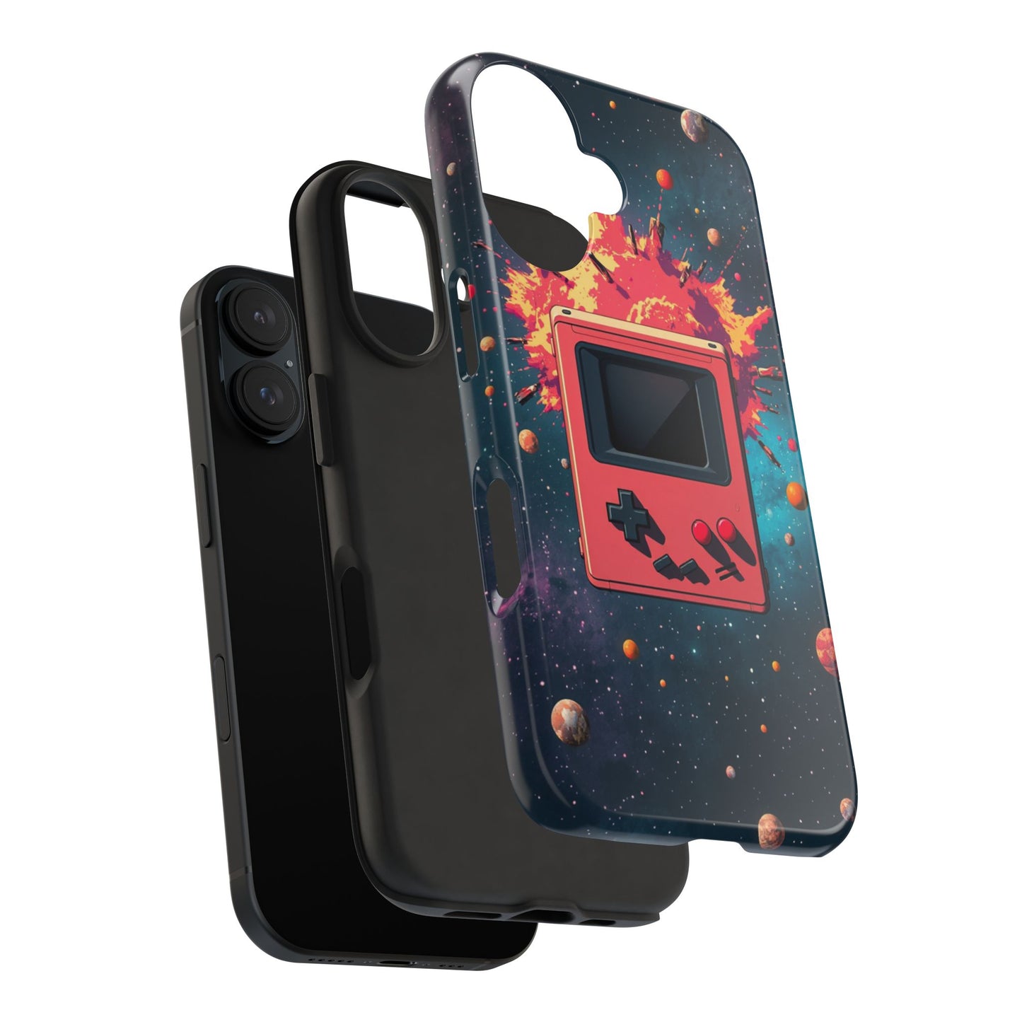 Retro Gaming Tough Phone Case - Space Adventure Design