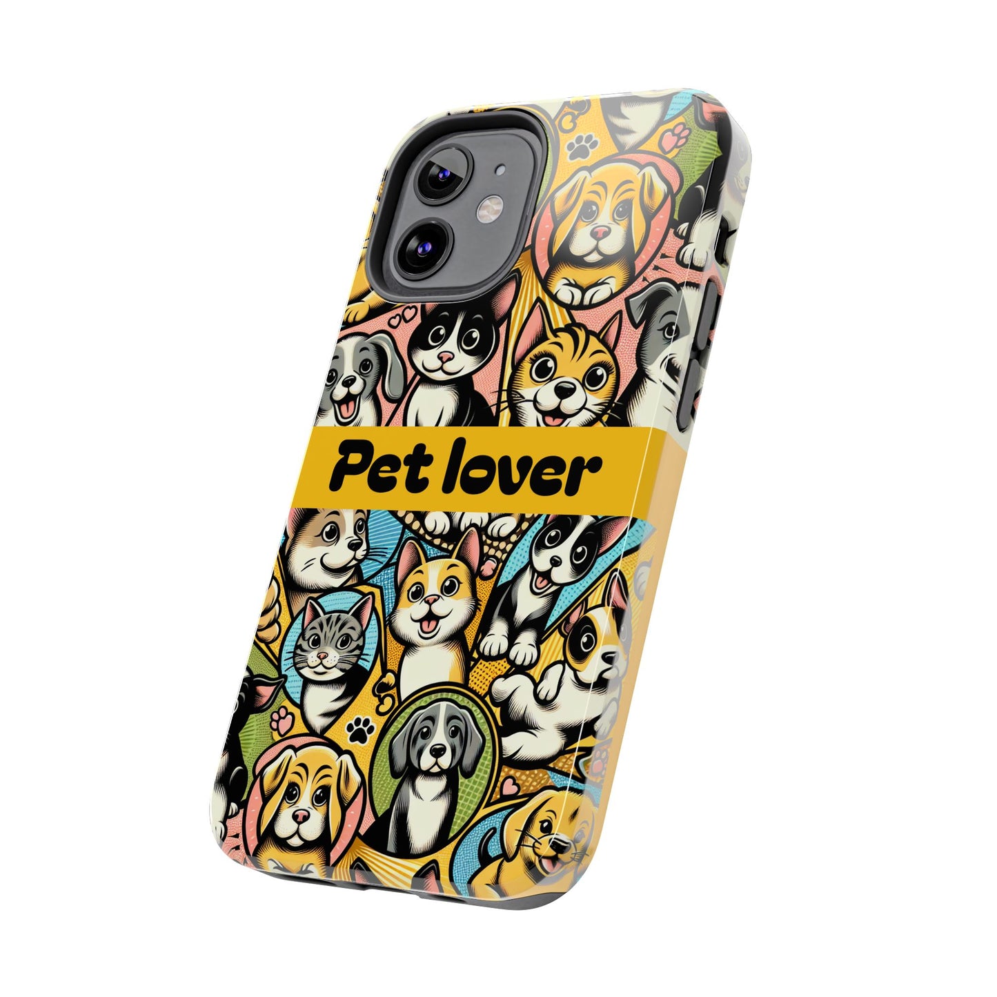 Pet Lover Tough Phone Case - Colorful Animal Design - for iPhone