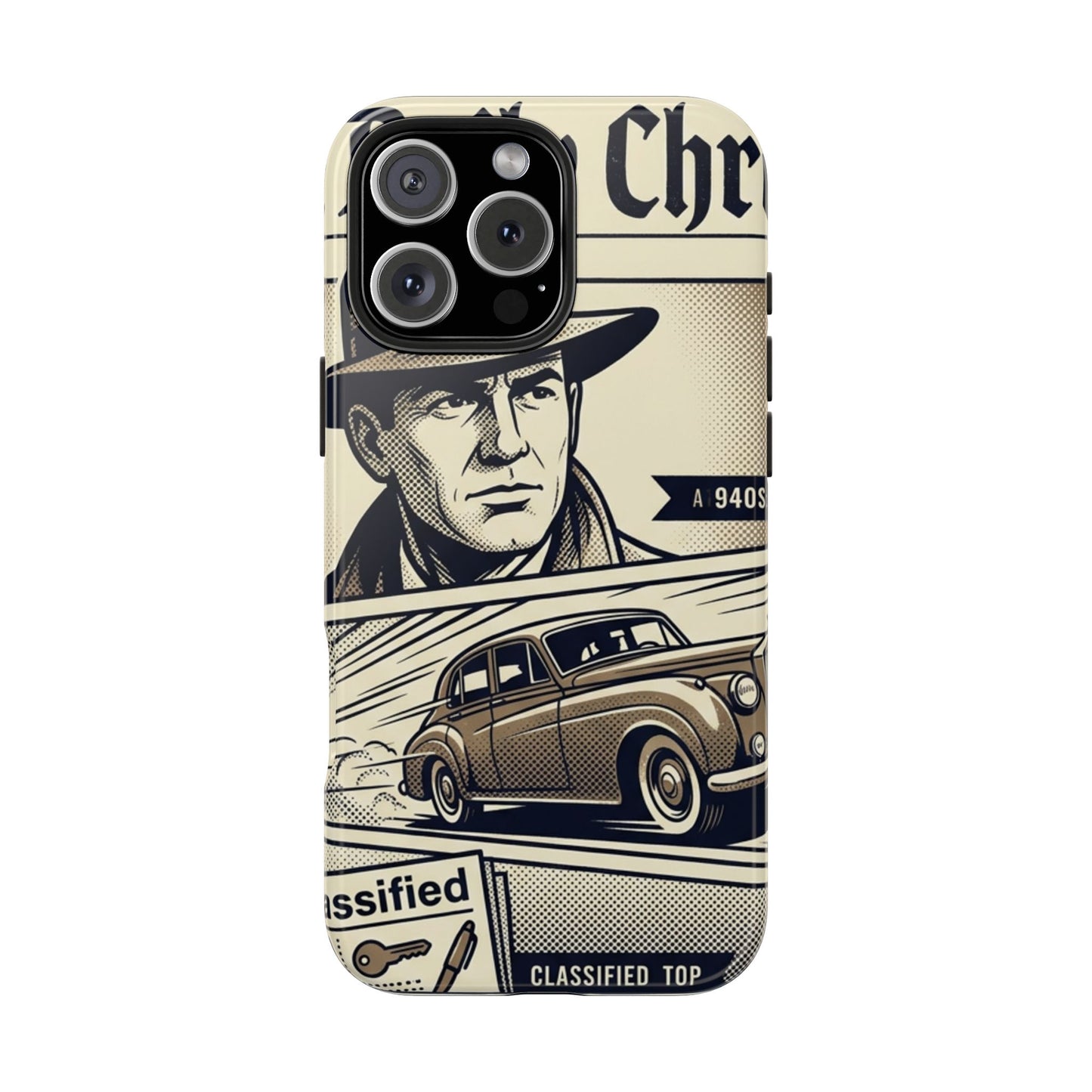 Old Newspaper Tough Phone Case
