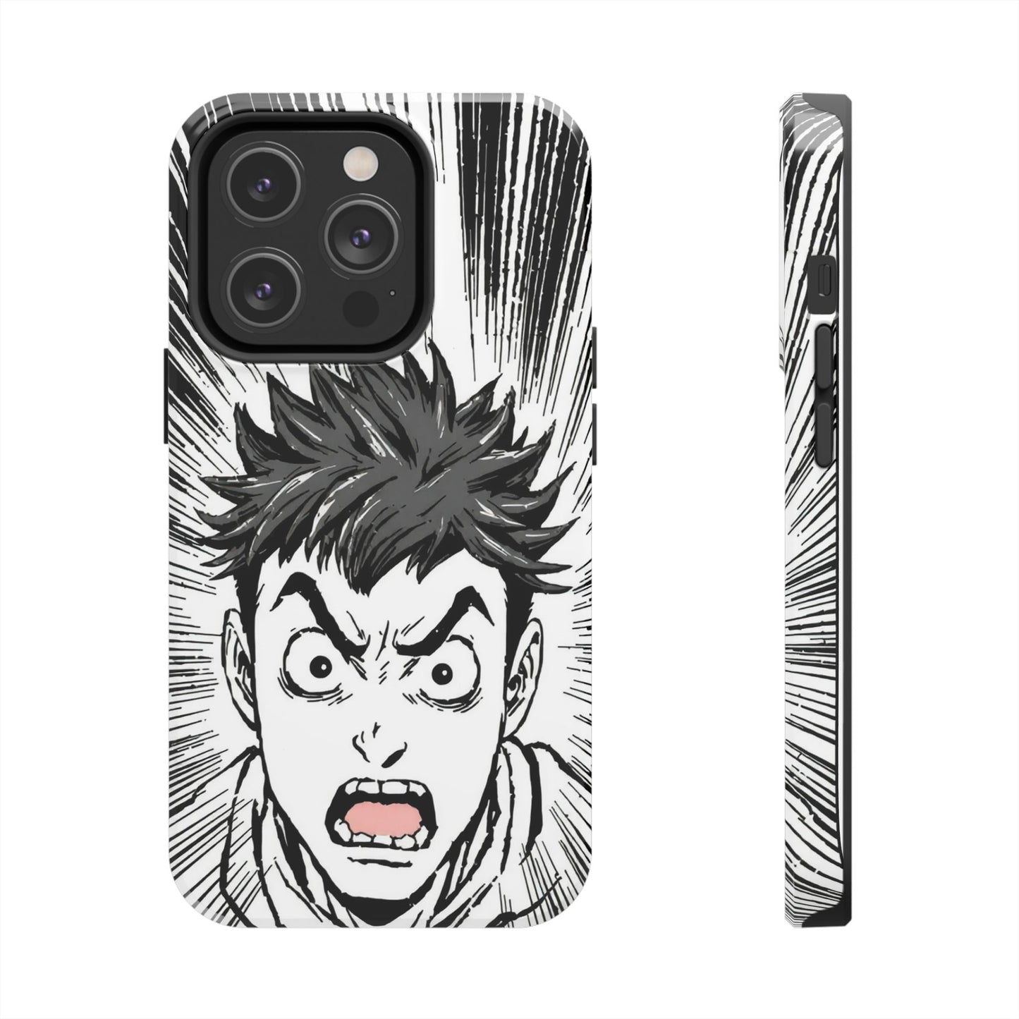 Intense Graphic Phone Case - Tough Design for Anime Fans