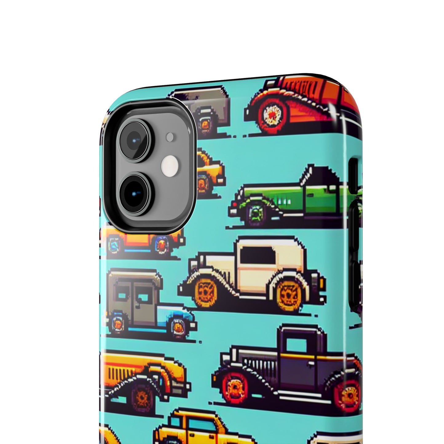 Retro Car Pixel Art Tough Phone Case - Durable & Stylish Protection - for iPhone