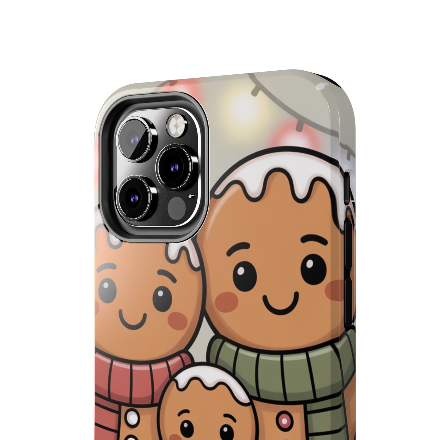 Gingerbread Cartoon Family Tough Phone Case – Festive Holiday Protection