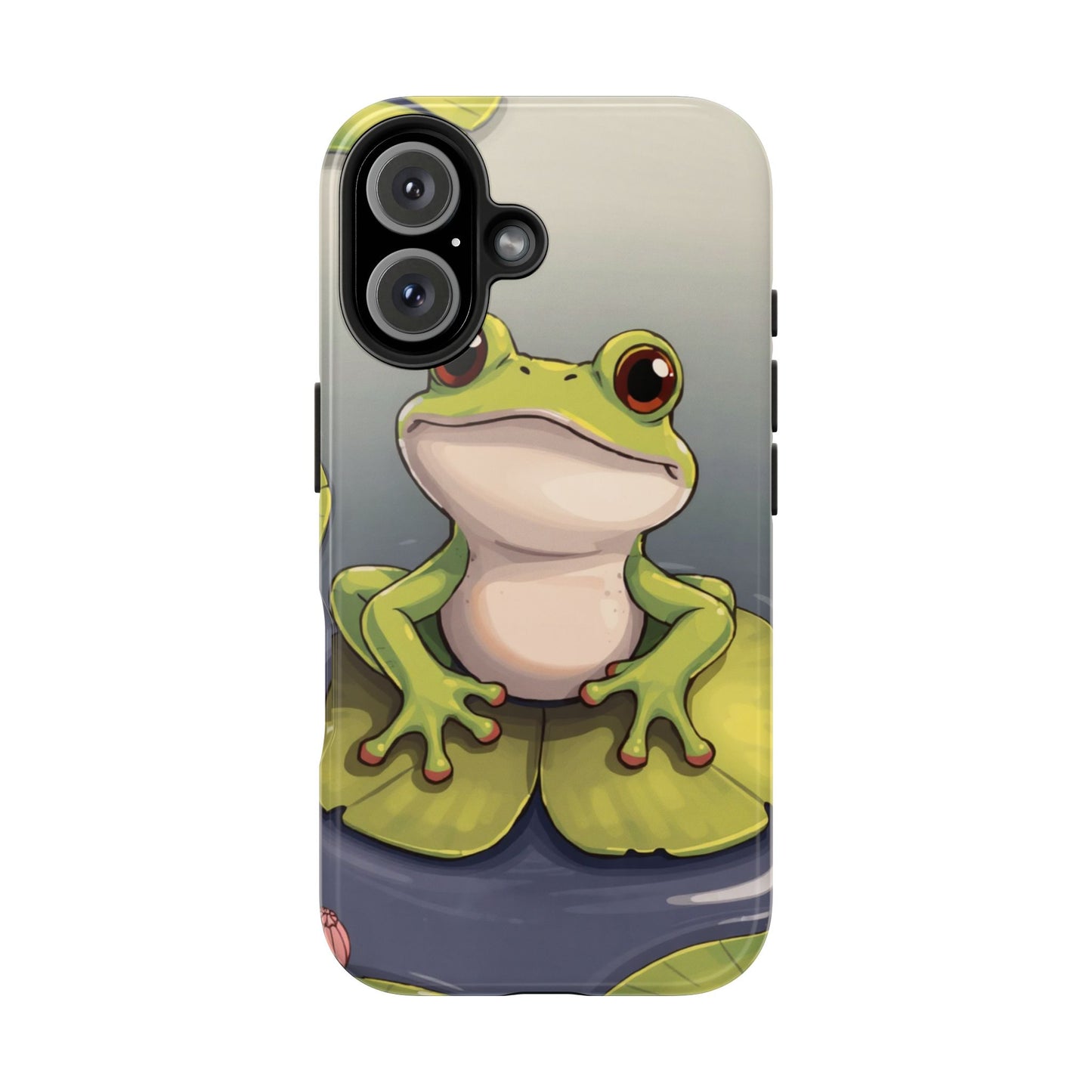 Cute Frog Tough Phone Case - Durable Protection with Nature Vibe
