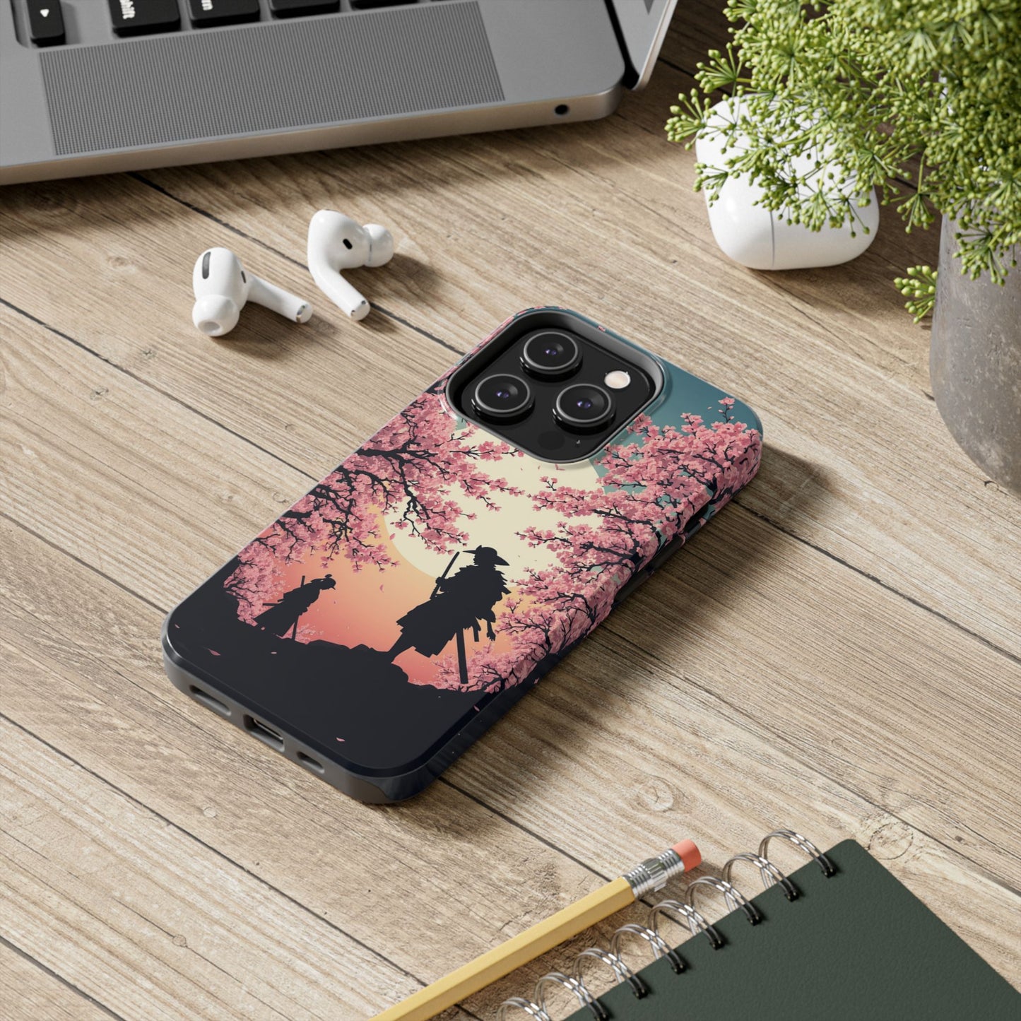 Cherry Blossom Samurai Tough Phone Case