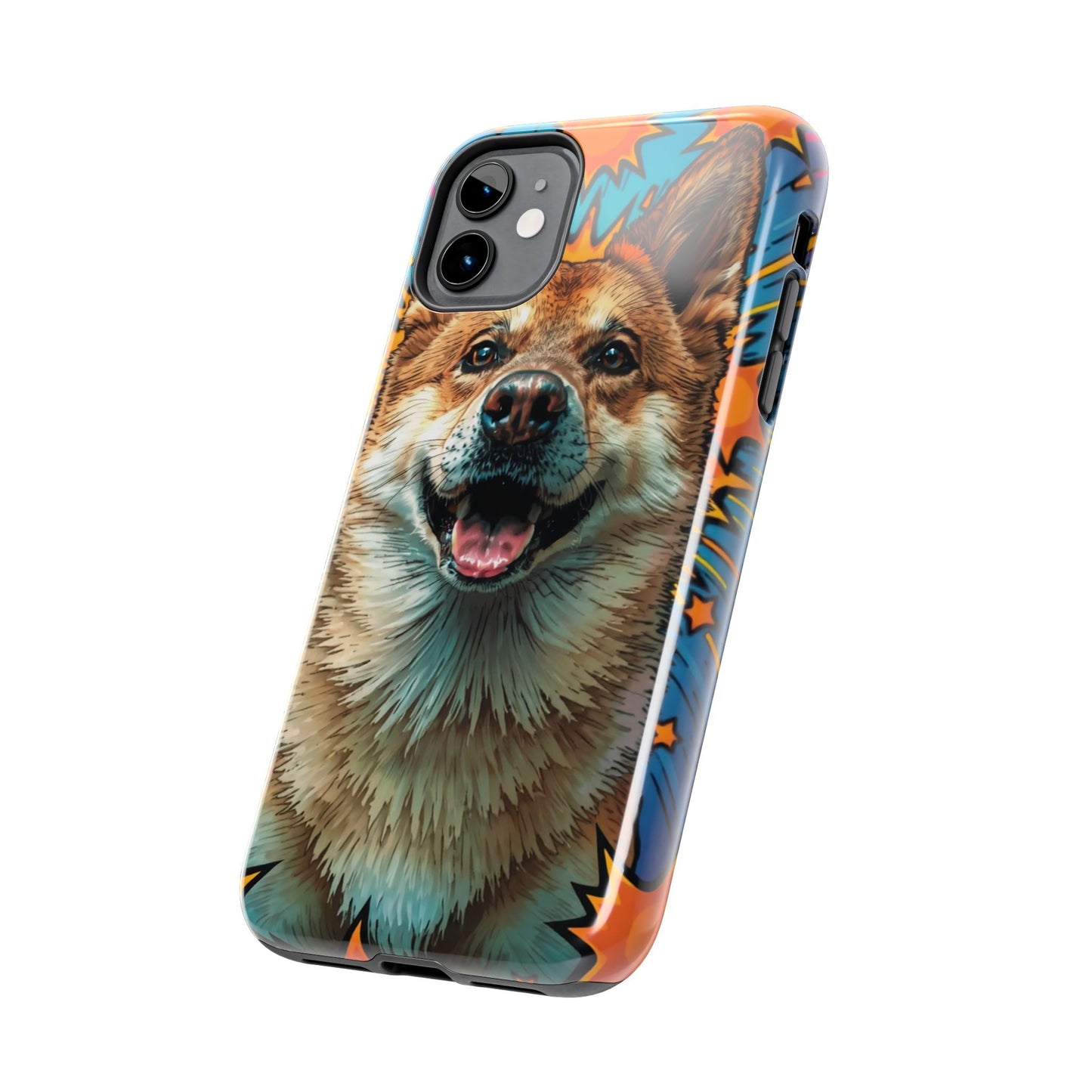 Vibrant Corgi Tough Phone Case - Fun Design for Pet Lovers