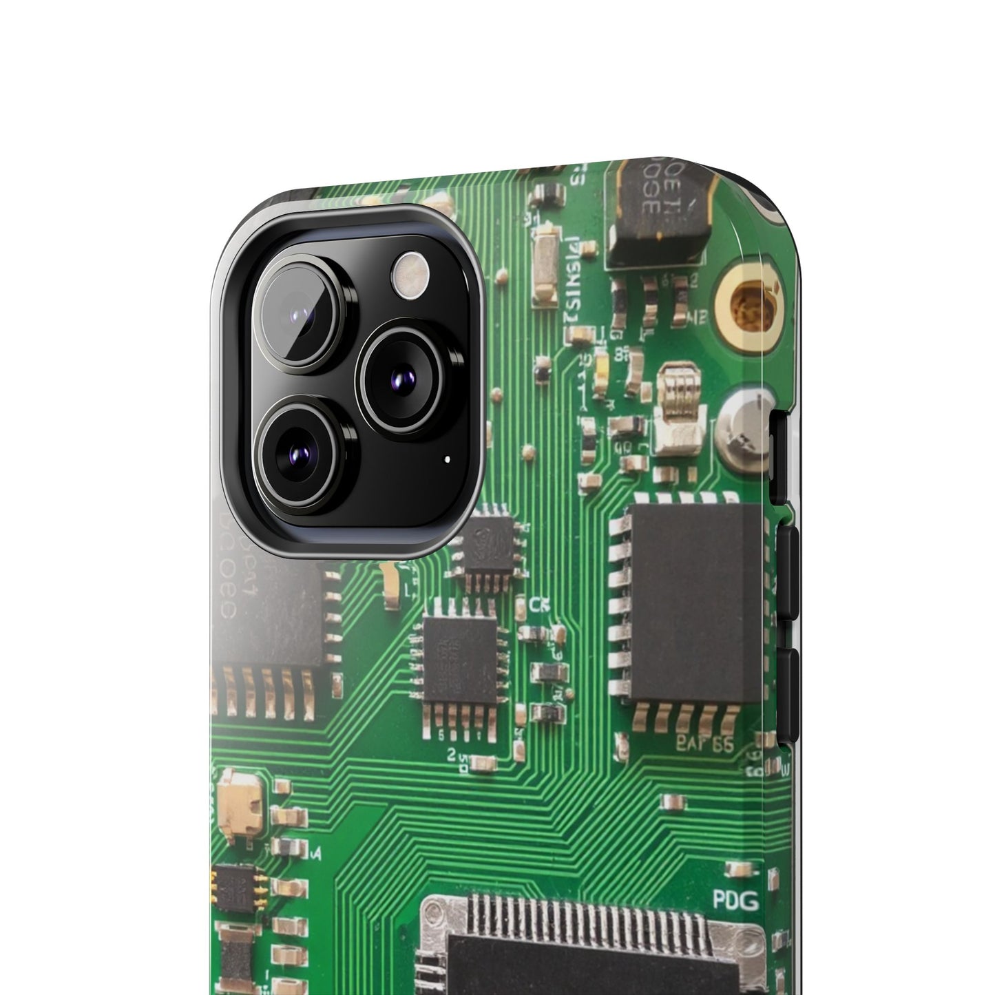 Circuit Board Tough Phone Case - Durable Tech Design