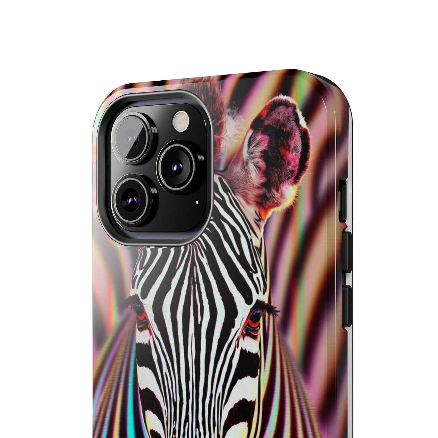 Vibrant Zebra Tough Phone Case - Unique Animal Design for Wild Spirit