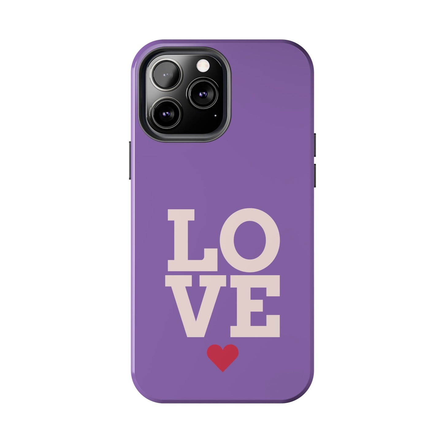Purple Love Phone Case - Durable & Stylish Tough Case - for iPhone