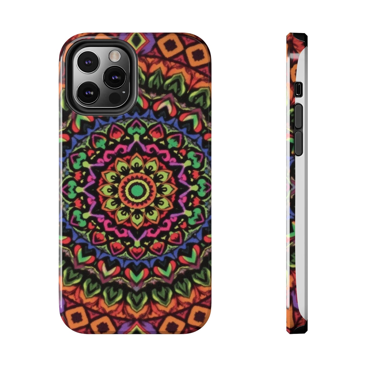 Colorful Mandala Tough Phone Case - Vibrant Designs for Trendy Protection - for iPhone