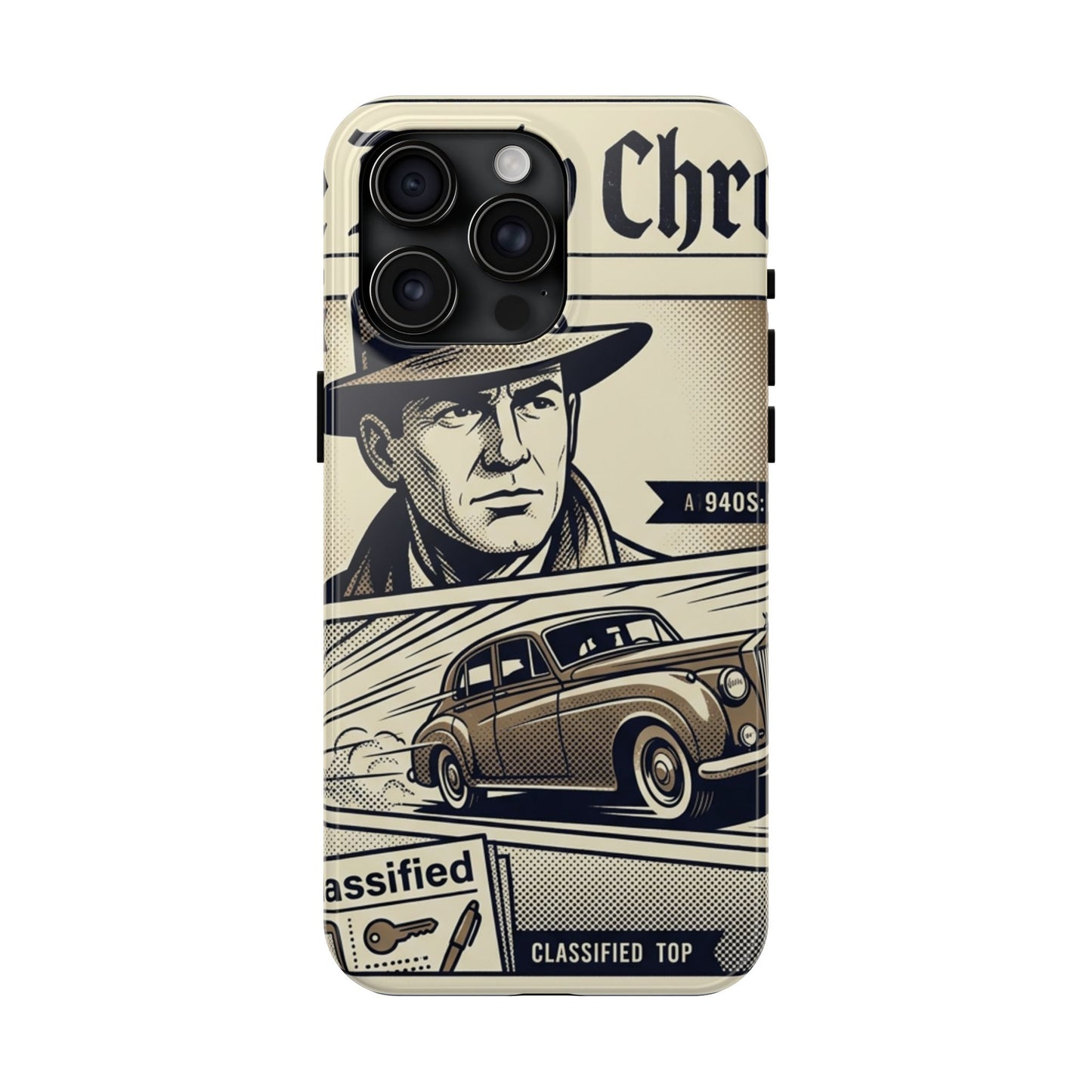 Old Newspaper Tough Phone Case