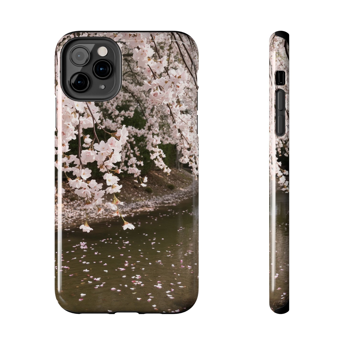 Cherry Blossom Tough Phone Cases - Durable Protection with Floral Serenity