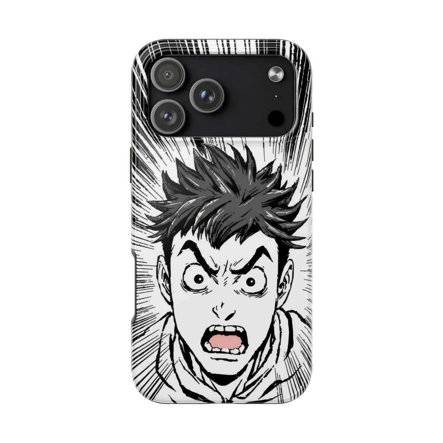 Intense Graphic Phone Case - Tough Design for Anime Fans