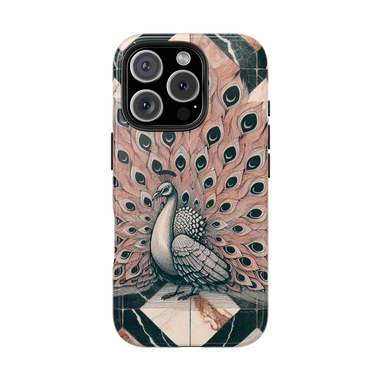 Peacock Tough Phone Case | Stylish & Durable Artwork - for iPhone