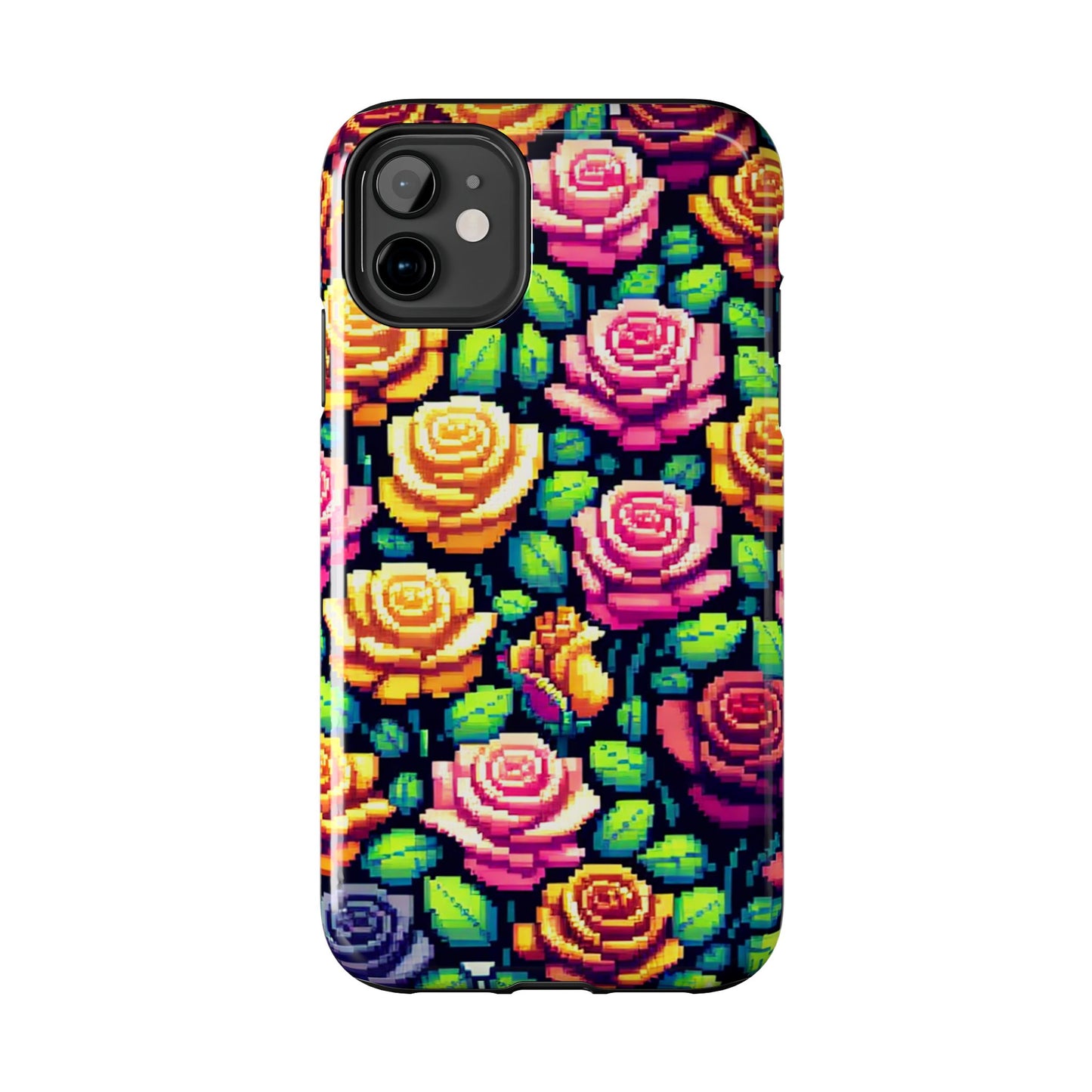 Vibrant Floral Tough Phone Case - Stylish Protection for Flower Lovers