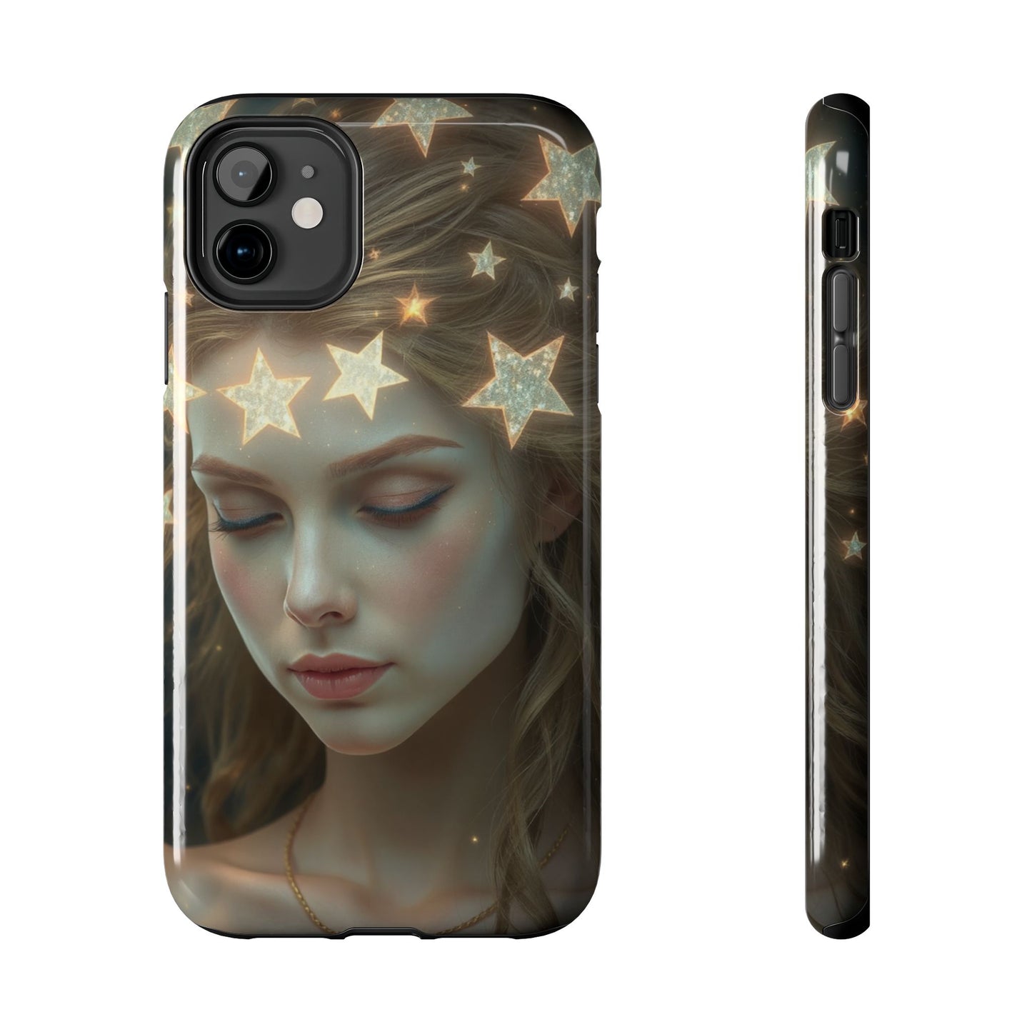 Celestial Dream Tough Phone Case - Artistic Starry Design for Style Enthusiasts