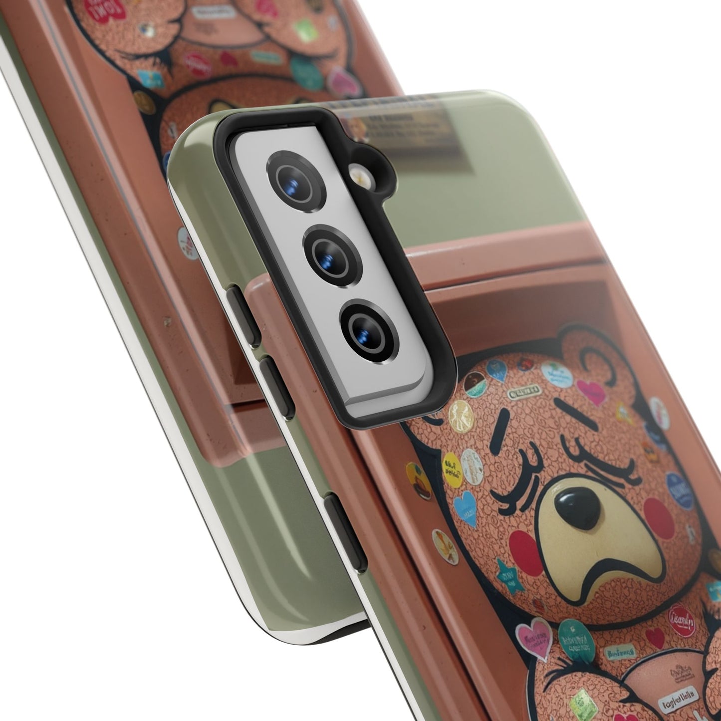 Cute Bear Tough Phone Case - Durable Protection with Fun Design