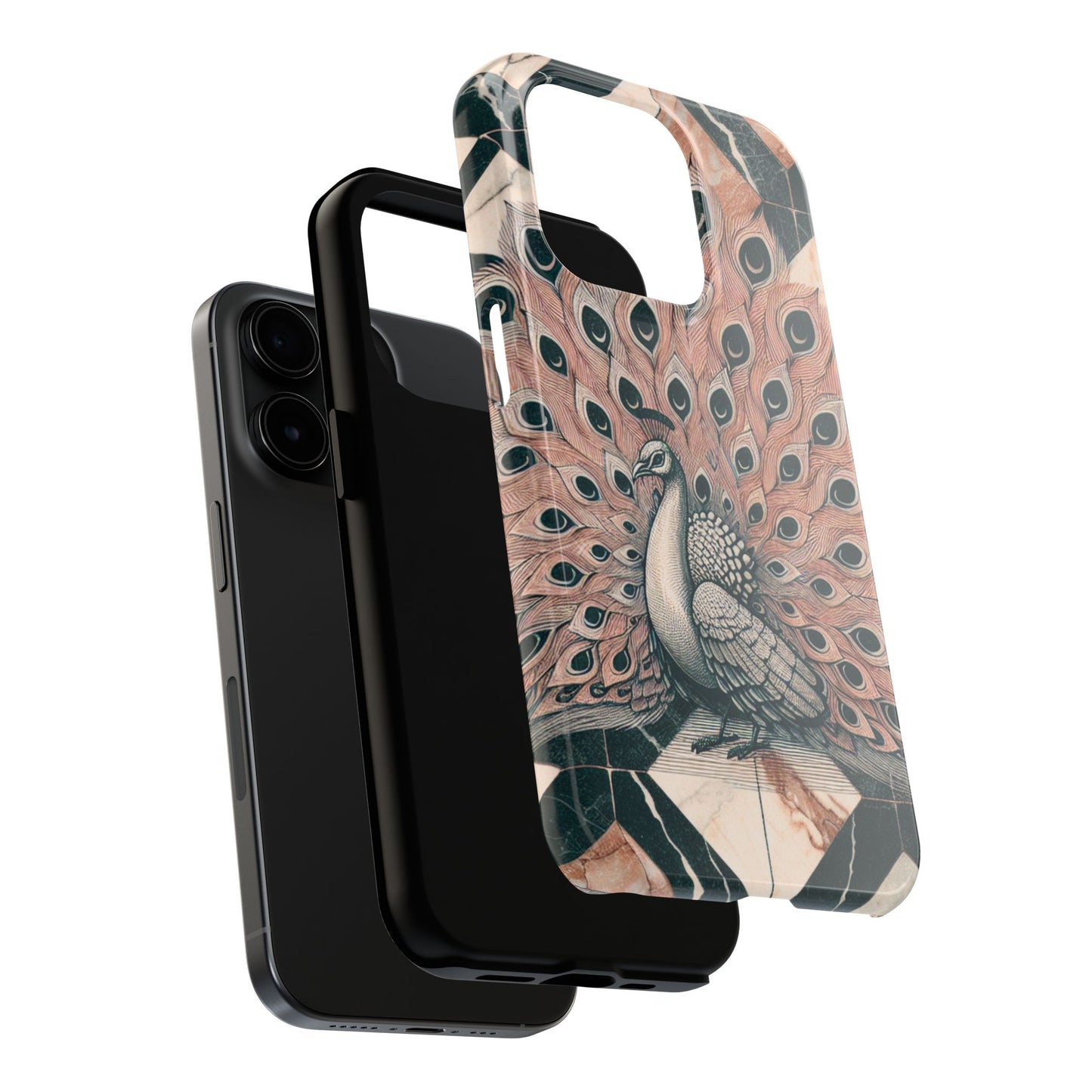 Peacock Tough Phone Case | Stylish & Durable Artwork - for iPhone