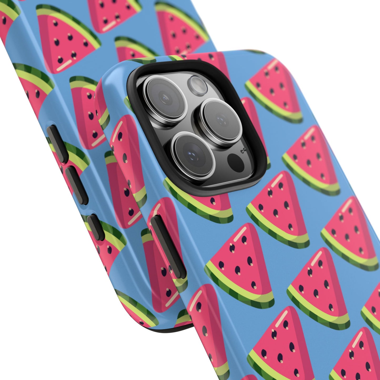 Watermelon Fun Tough Phone Case - Summer Vibes, Blue - for iPhone