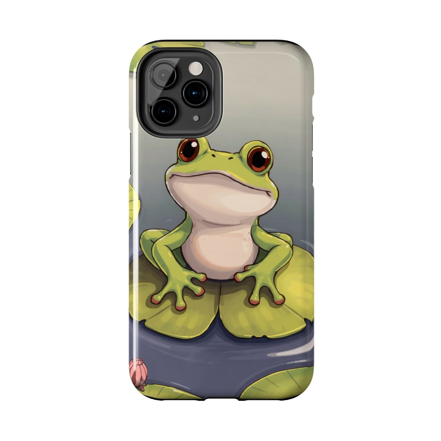 Cute Frog Tough Phone Case - Durable Protection with Nature Vibe