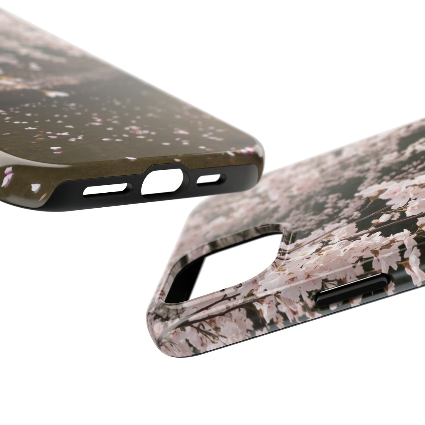 Cherry Blossom Tough Phone Cases - Durable Protection with Floral Serenity
