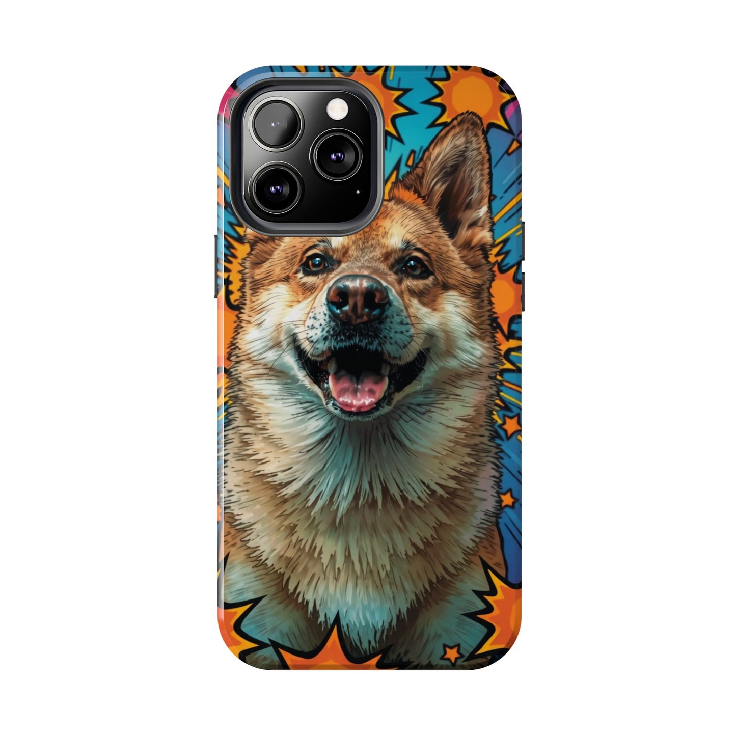 Vibrant Corgi Tough Phone Case - Fun Design for Pet Lovers