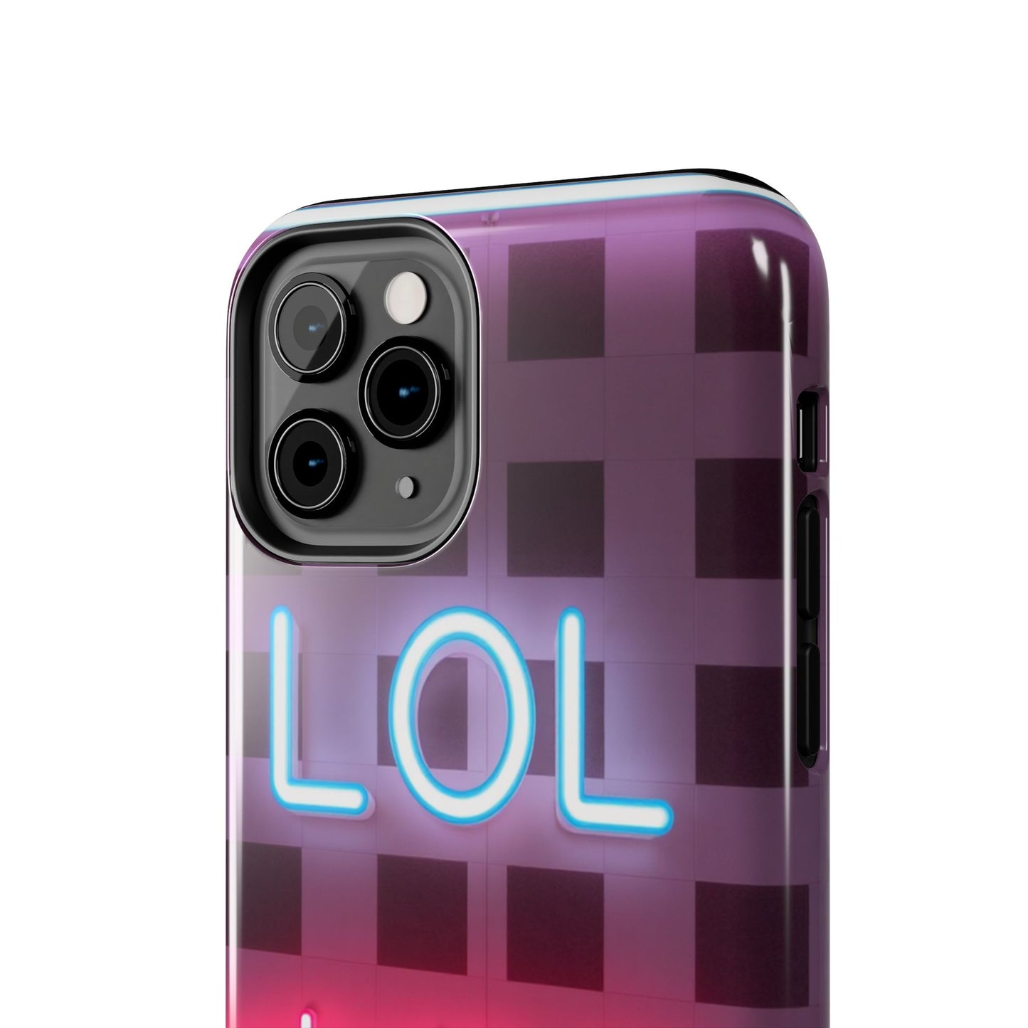 Neon Vibe Tough Phone Case - 'LOL Whatevr' Design for Trendsetters