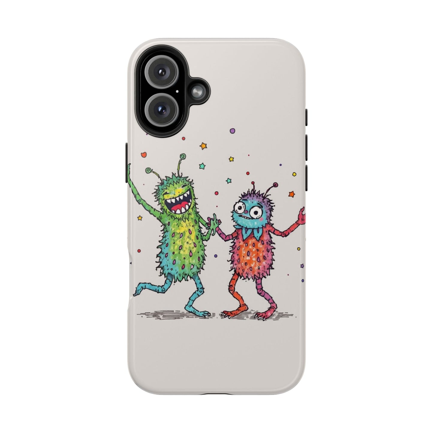 Colorful Monster Tough Phone Case - Fun and Playful Design