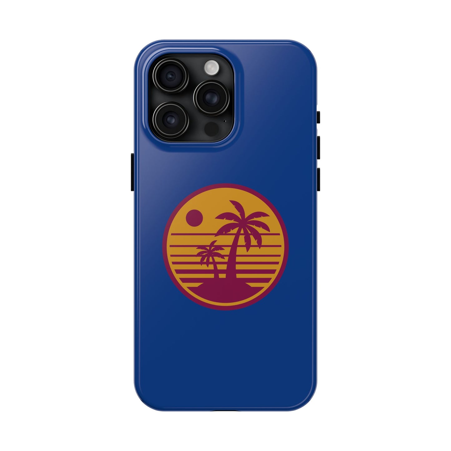 Retro Sunset Tough Phone Case - Vibrant Beach Vibes for Summer Adventures - for iPhone