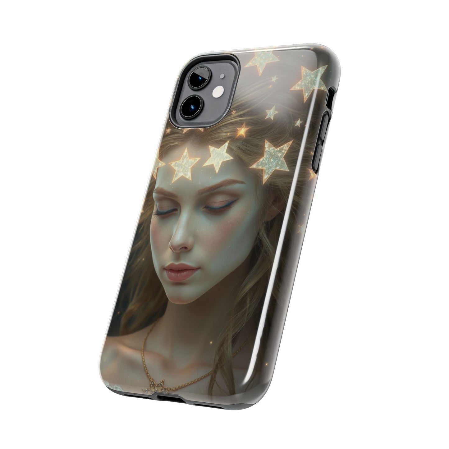 Celestial Dream Tough Phone Case - Artistic Starry Design for Style Enthusiasts