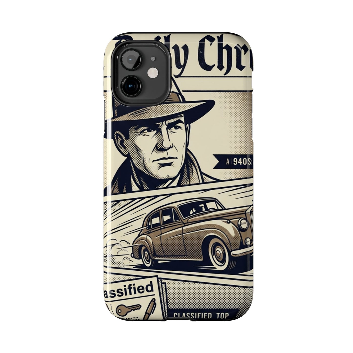 Old Newspaper Tough Phone Case