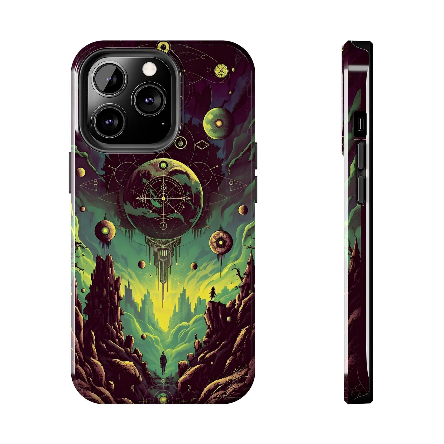 Cosmic Adventure Tough Phone Case - Galaxy Design for Space Enthusiasts - for iPhone